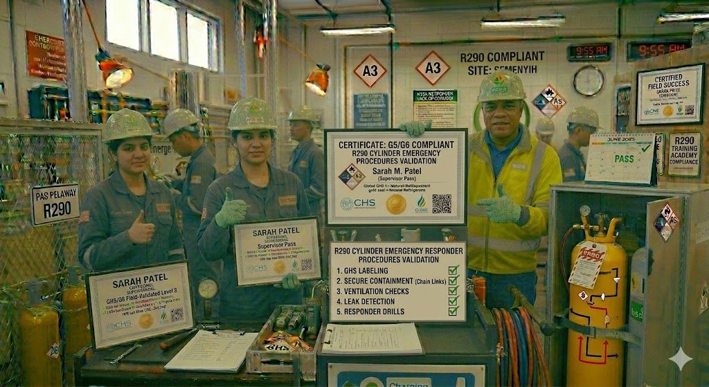 R290 cylinder storage emergency procedures