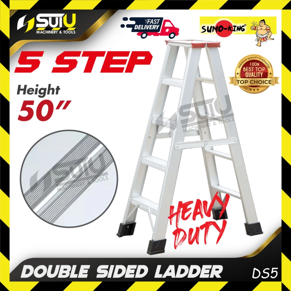 SUMO KING DS5 50" 5 Steps Heavy Duty Double Sided Ladder / Tangga Lipat