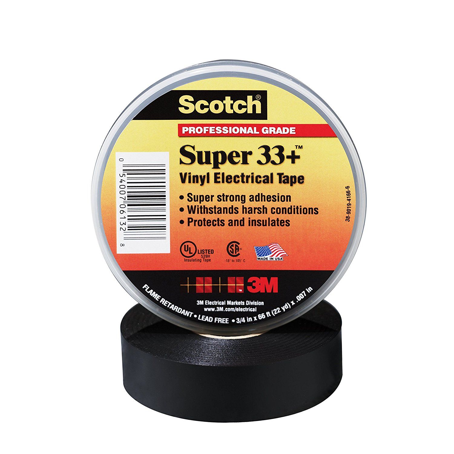 3M™ Scotch® Super 33+™ Vinyl Electrical Tape 3/4 in. x 66 ft.