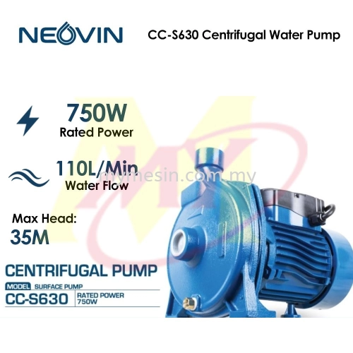 Neovin CC-S630 Centrifugal Water Pump Pam Air Kebun  1"x1" （1HP)