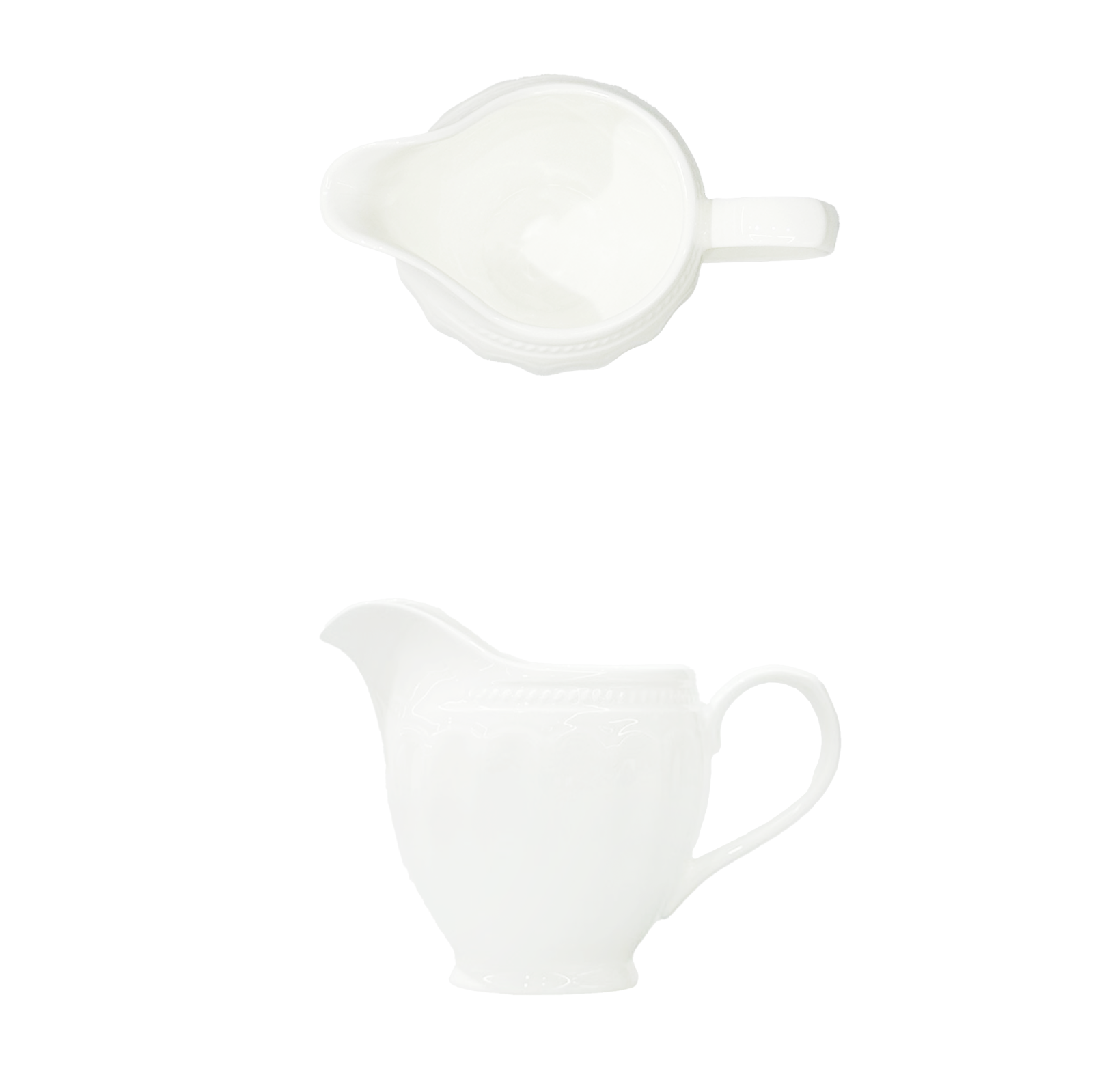 JY-BT-Large Roman Milk Spoon 白瓷大号罗马奶勺