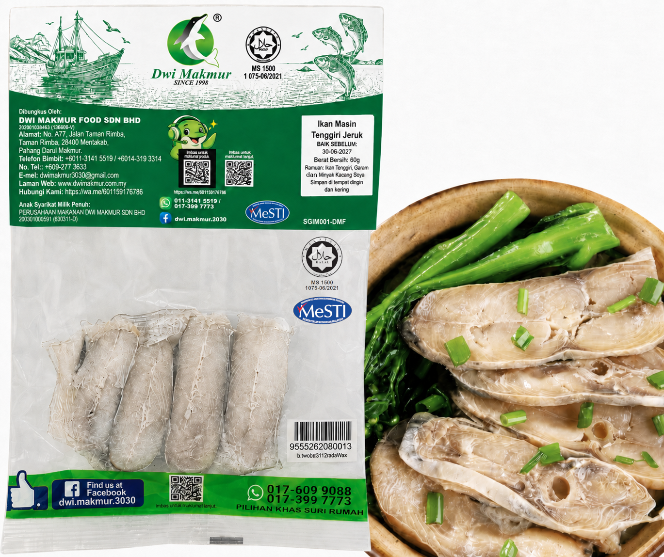 Spanish Mackerel (Packet) 60 Grams RM6.90 X 5 Units C.Dwi Makmur