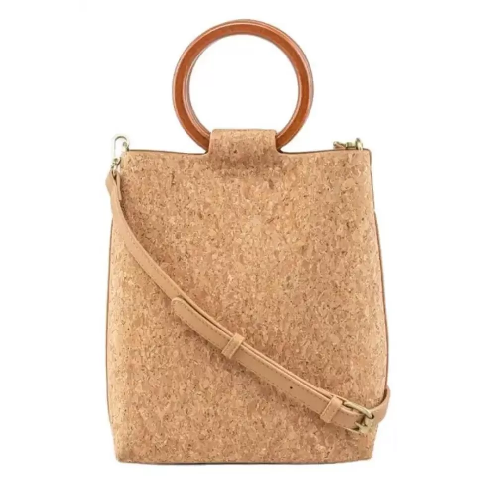 Natural Cork Cosmetic Tote Bag