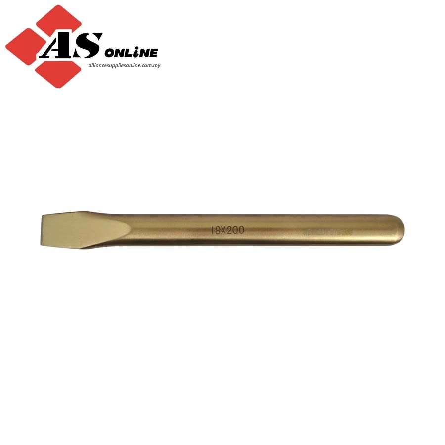 KENNEDY 18mm x 200mm Spark Resistant Flat Cold Chisel Al-Br / Model: KEN5752060K