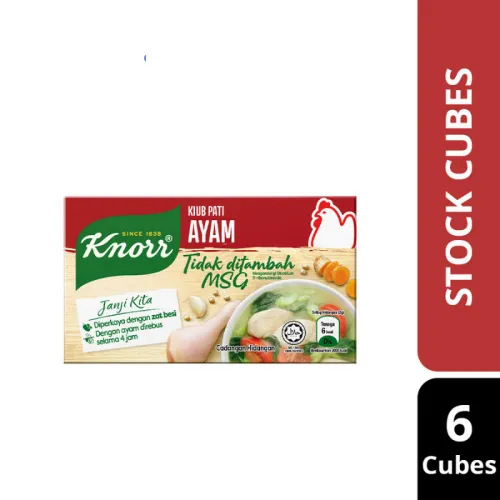 KNORR SEASONING CUBE CHICKEN NO MSG (2 X 24 X 60G)