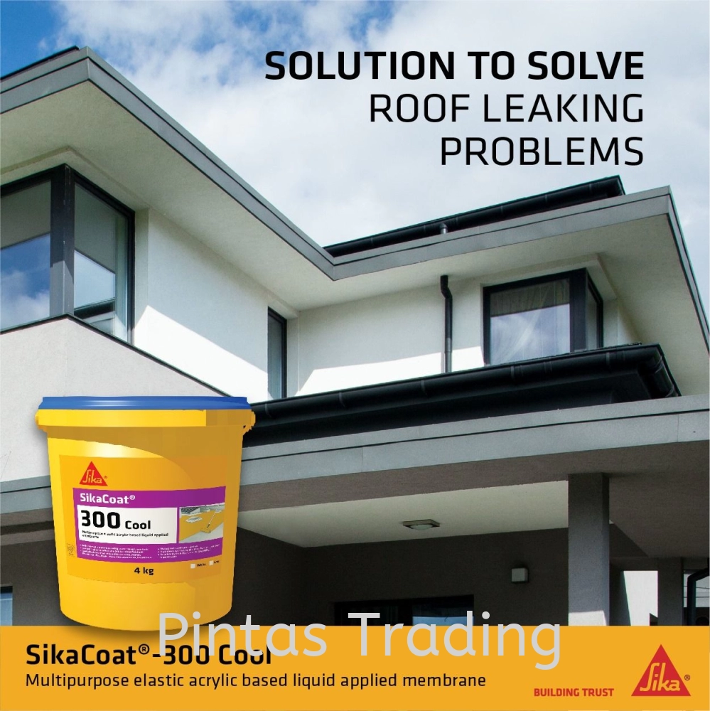 SikaCoat 300 Cool | Multipurpose Elastic Acrylic Based Liquid Applied Membrane