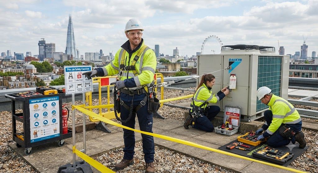 HVAC rooftop maintenance safety procedures