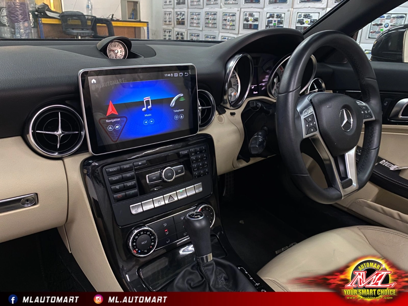 Mercedes Benz SLK Class R172 Android Monitor