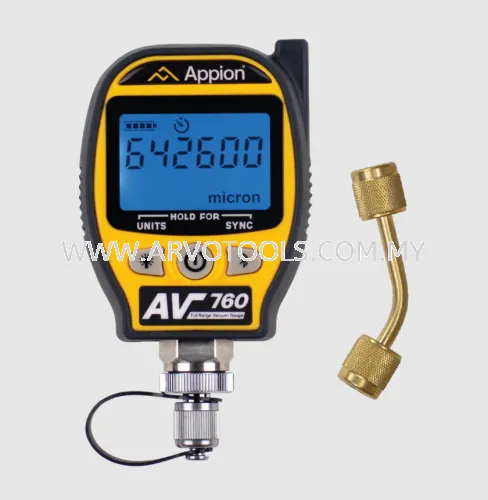 APPION AV760 WIRELESS VACUUM GAUGE/ MICRON GAUGE 