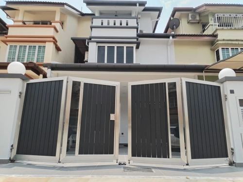 Folding Trackless Stainless Steel Aluminum Classical Auto Gate Designs Shah Alam | Malaysia  