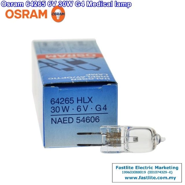 Osram 64265 6v 30w G4 Medical bulb (made in Germany)