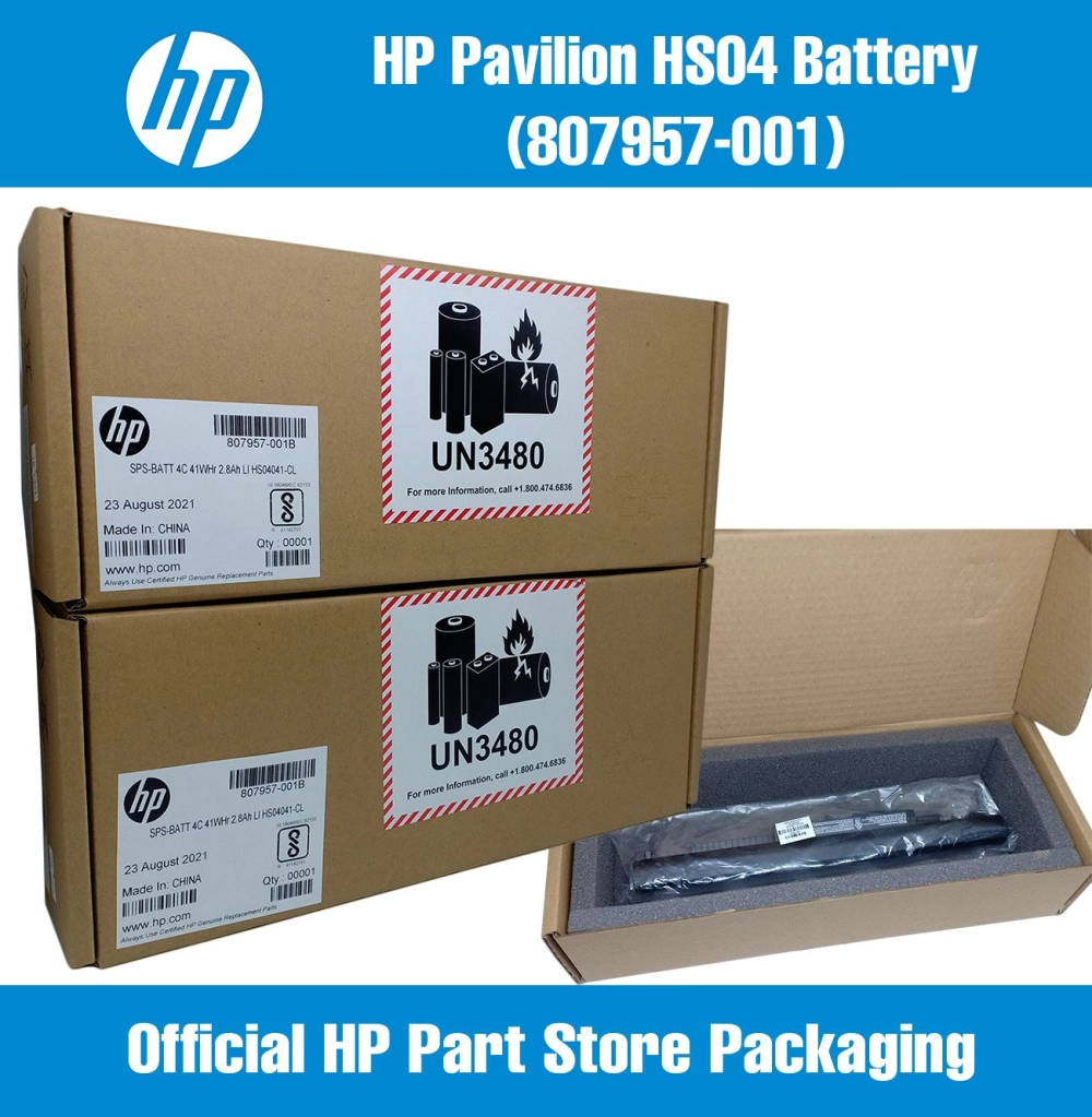 807957-001 (HS04) HP Battery For HP Pavilion Notebook 14 15 17 Series