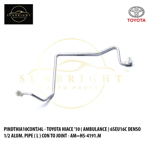 PINDTHIA10CONTJ4L - TOYOTA HIACE '10 ( AMBULANCE ) 6SEU16C DENSO 1/2 ALUM. PIPE ( L ) CON TO JOINT - AM=HS-4191.M