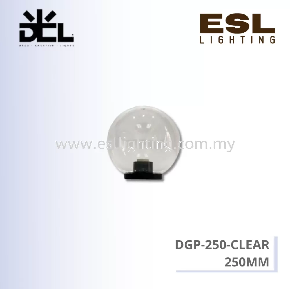 DCL OUTDOOR LIGHT DGP-250-CLEAR (250MM)