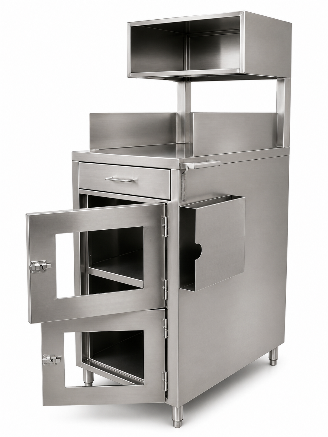 Inspection table with drawer
