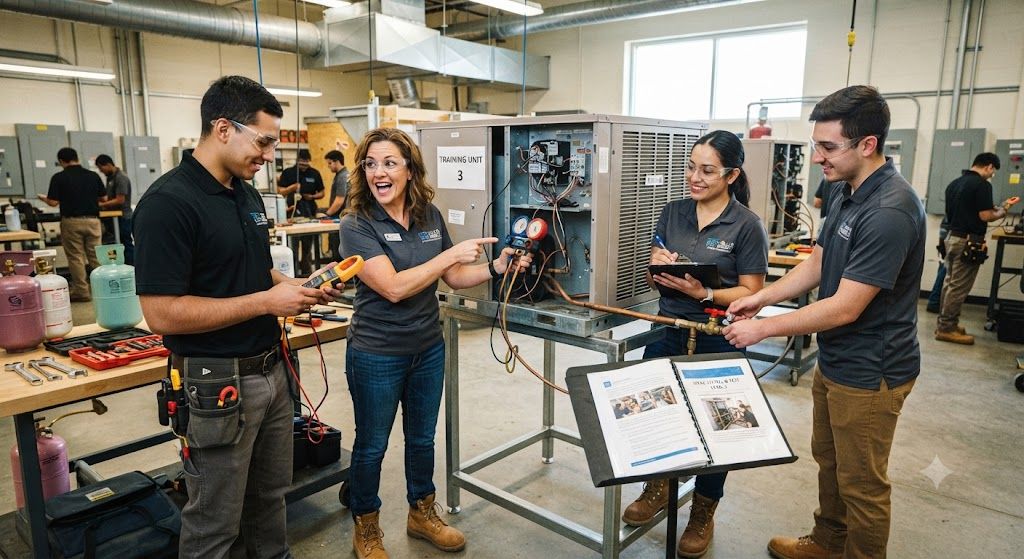 HVAC installation and testing course