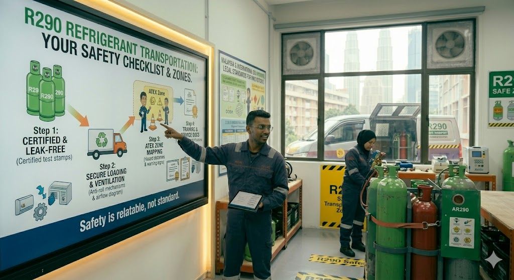 R290 refrigerant transportation safety