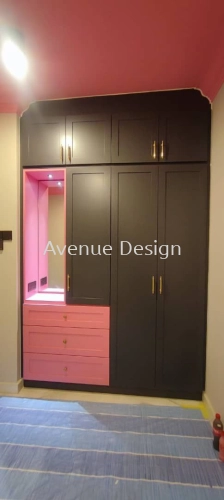 Wardrobe with Mirror Dressing Table Work at Apartment Mesra Prima, Ampang