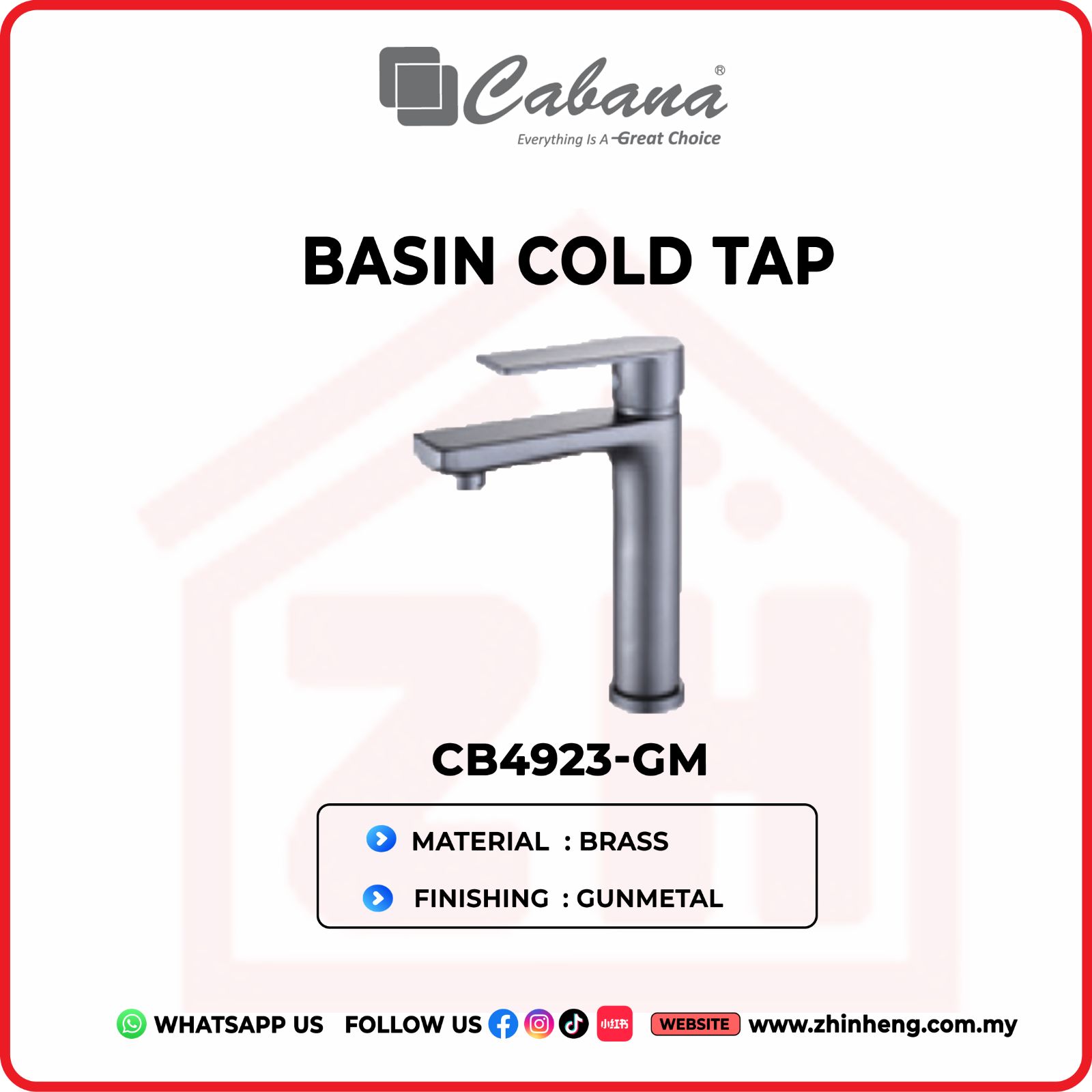 CABANA BASIN COLD TAP CB4923-GM