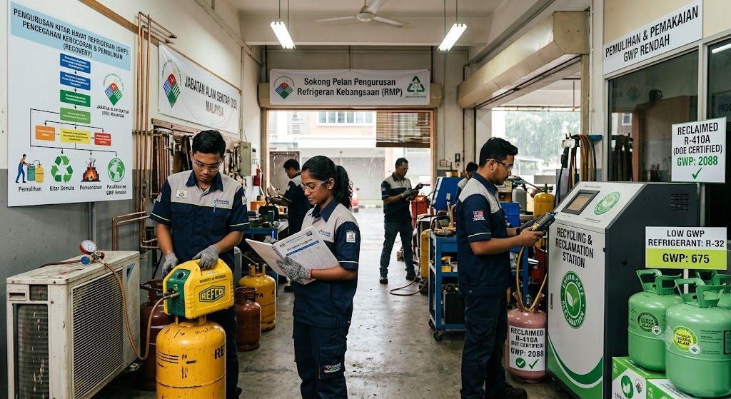 refrigerant lifecycle GWP management Malaysia DOE