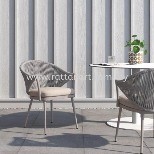 EVA. WOVEN ROPE DINING CHAIR