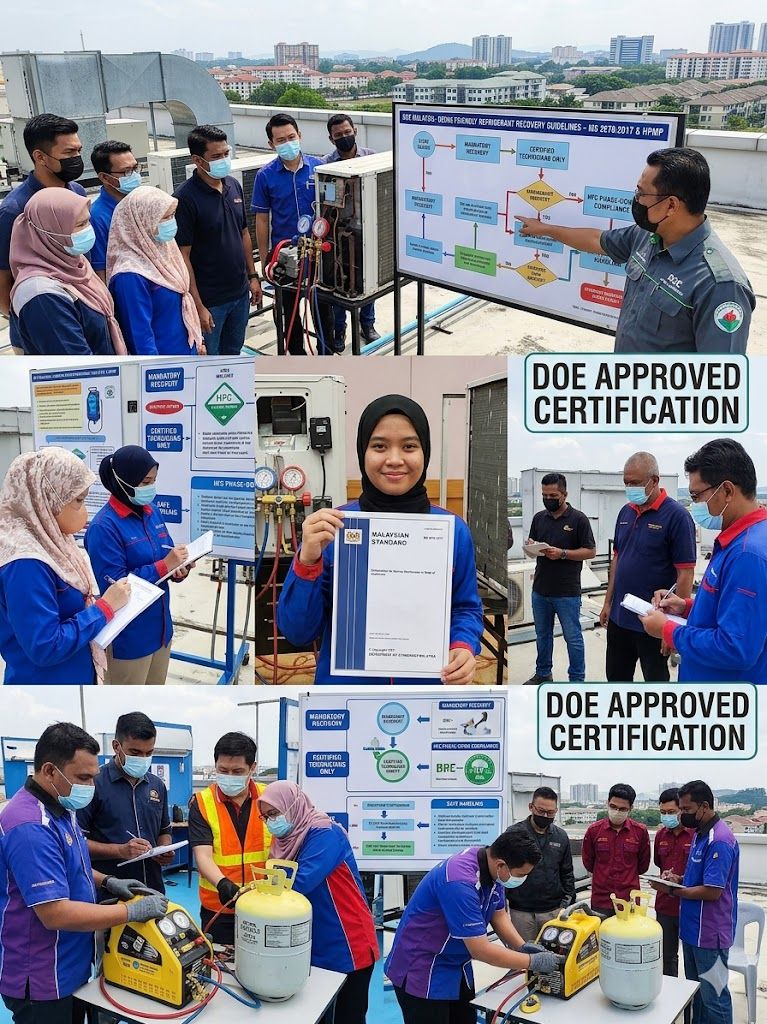 ozone friendly refrigerant recovery Malaysia