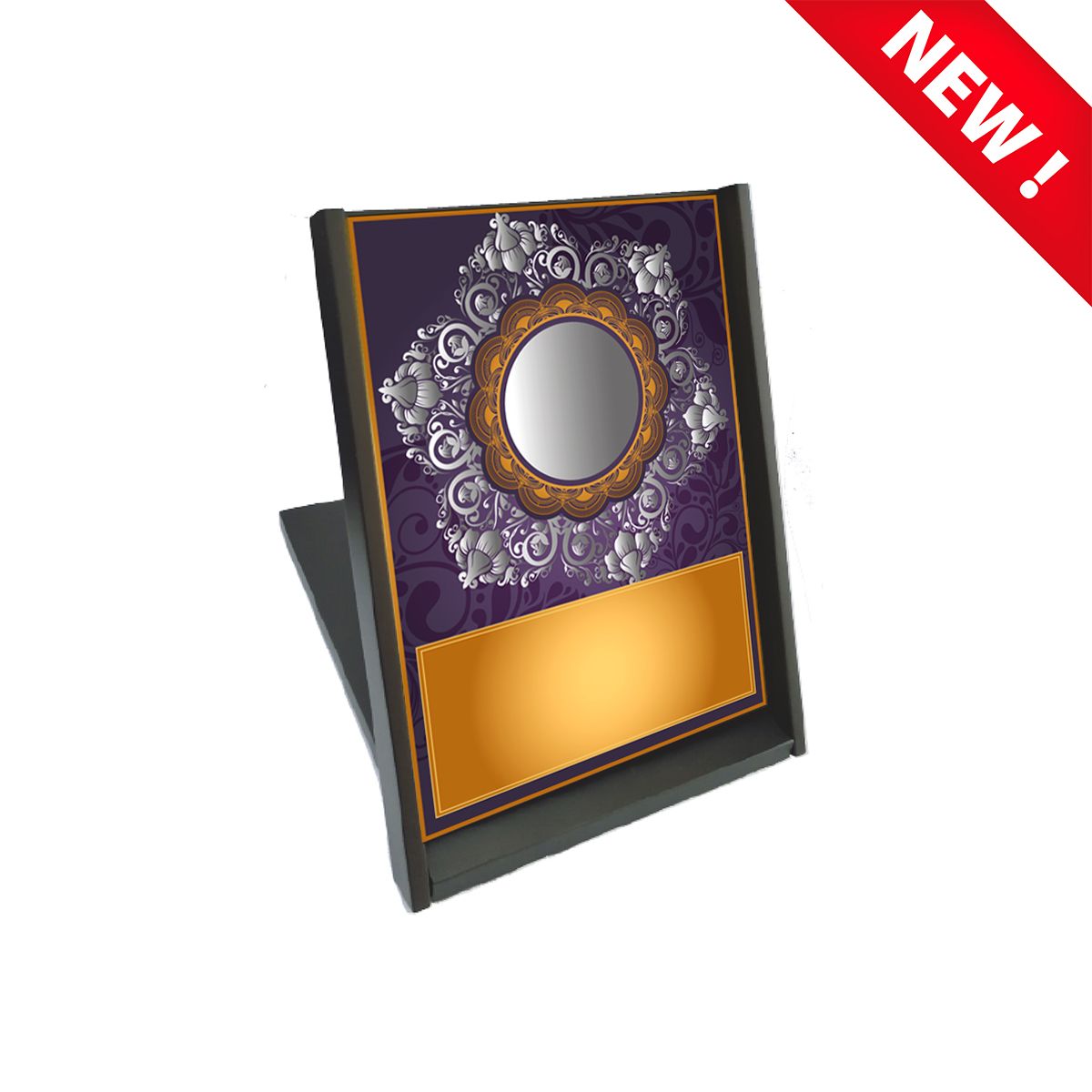 Wooden Plaque Folder Box with Gold Foil Sticker SVS 0037