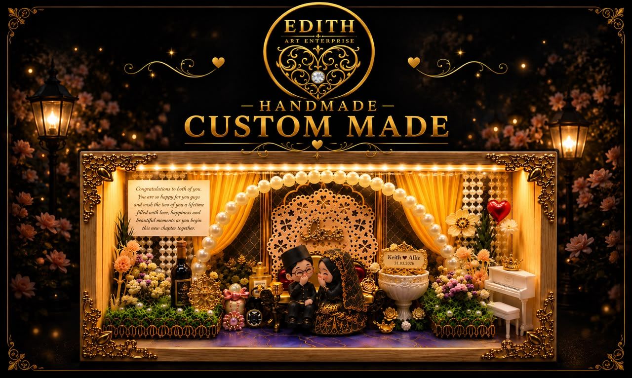 迷你回忆灯箱 – 马来传统婚礼礼物