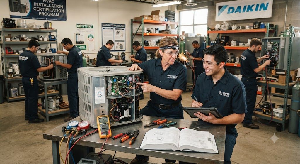 Professional HVAC installation certification