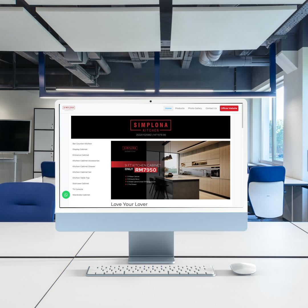 Cabinet Maker, Custom Made Kitchen Cabinets, Wardrobe Manufacturer Web Design | SEO | Digital Marketing | Selangor