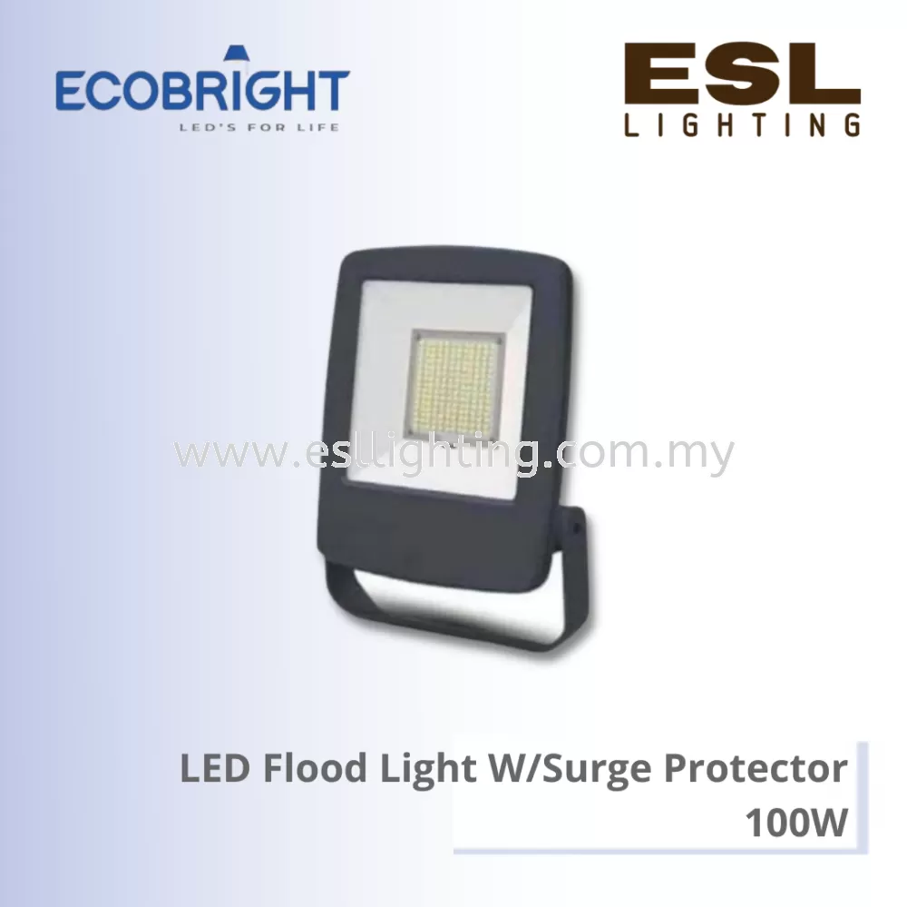 ECOBRIGHT LED Floodlight with Surge Protector 100W - EB-F2-100W IP65