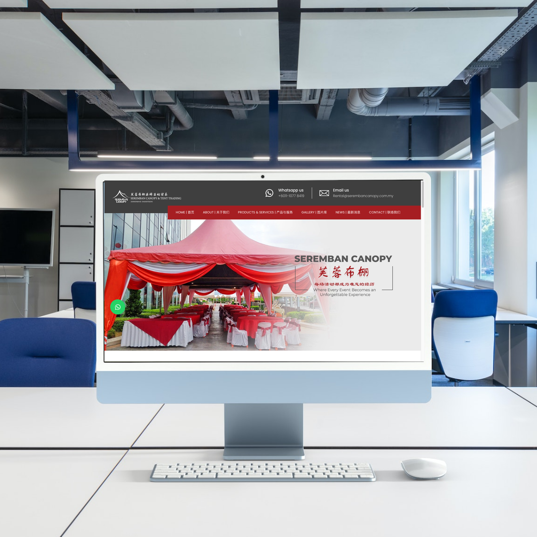 Canopy Rental Seremban Website Design + SEO Case Study for Better Buyer Enquiry | Seremban
