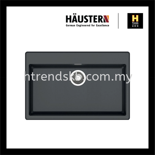 HAUSTERN UNDERMOUNT GRANITE SINK HT-EDGE-613-B (GHISA BLACK)