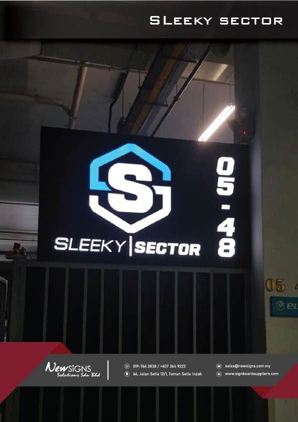 Aluminum Hollow Light-Box_Sleeky Sector