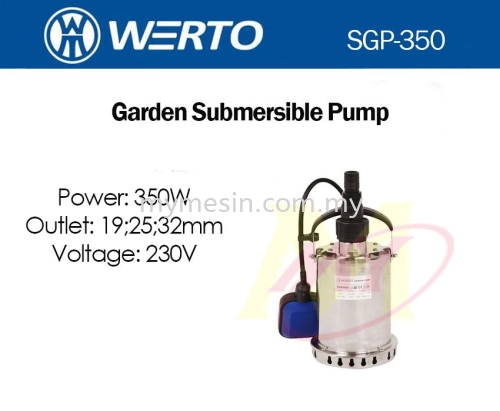 WERTO SGP-350 Garden Submersible Pump 350W