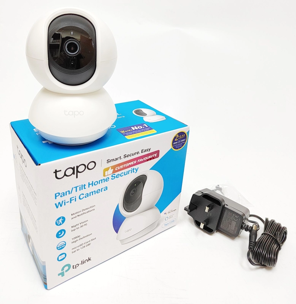 TP-Link TAPO C200 2MP Wifi Camera (Pan/Tilt Home Security Wireless Wi-Fi IP Camera)