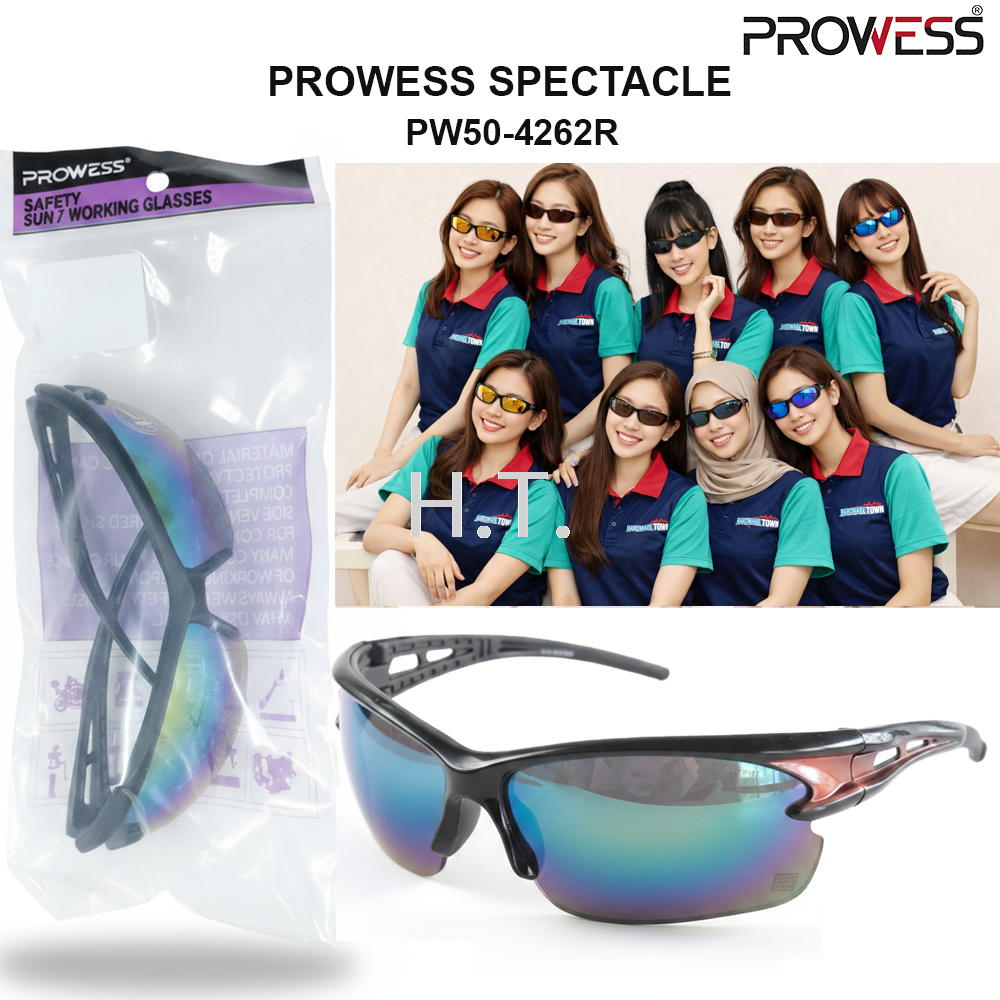 PROWESS SPECTACLE | SAFETY PROTECTIVE EYEWEAR | LIGHTWEIGHT INDUSTRIAL SAFETY GLASSES ( PW50-4262R)