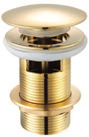 IT-KT-9/G Gold Pop Up Basin Waste for Ceramic Basin with Overflow – Premium Brass Bathroom Drain