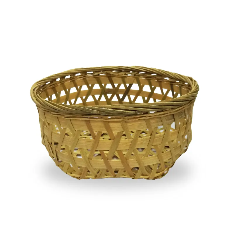 5 Pcs Bamboo Basket For Cake Baking