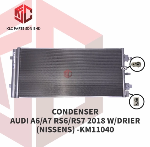 CONDENSER AUDI A6/A7 RS6/RS7 2018 W/DRIER (NISSENS) -KM11040