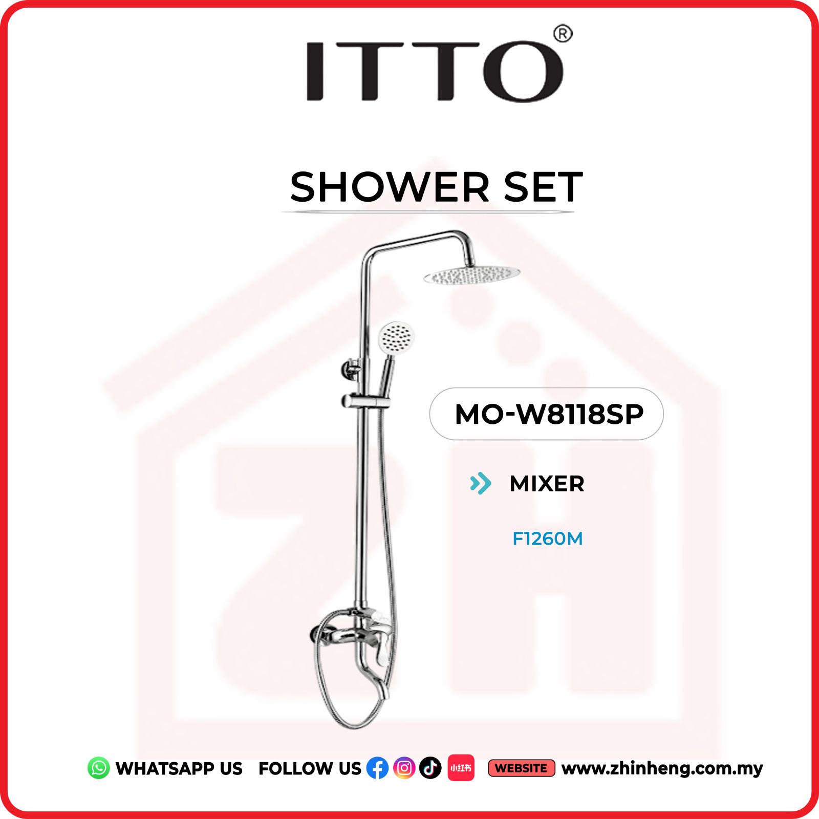 ITTO SHOWER SET  MO-W8118SP