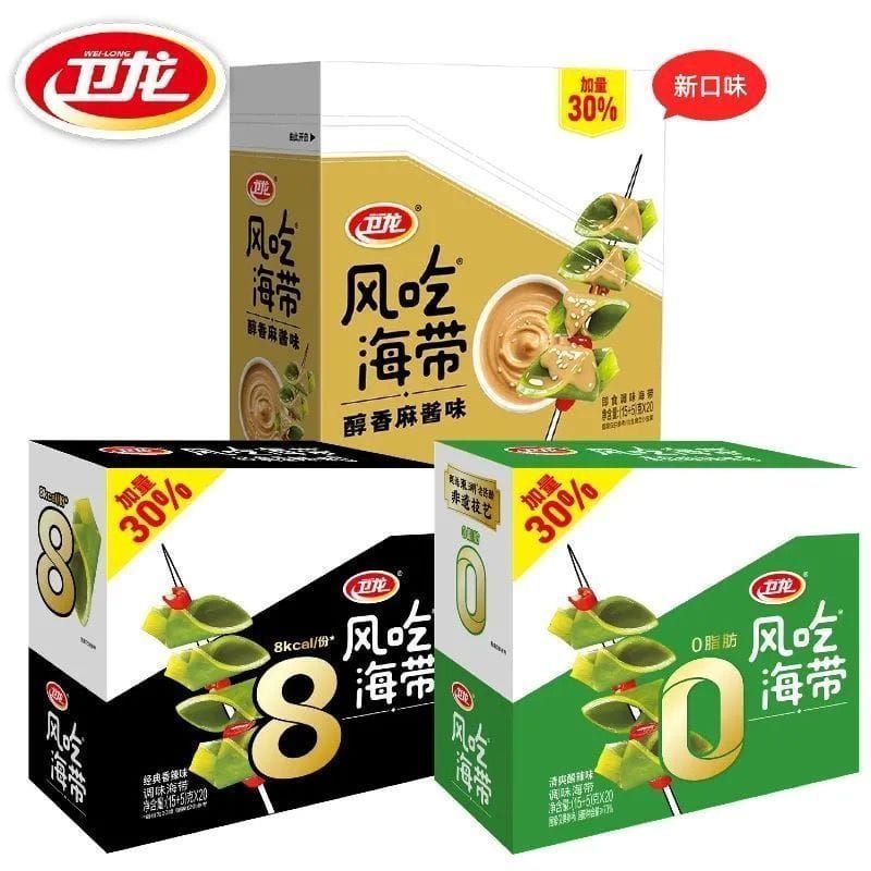 [盒]卫龙风吃海带 WL FENG CHE DAI DAI 15G[20PKT/BOX[18BOX/CTN]