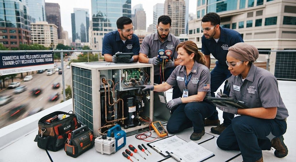 Commercial HVAC servicing and maintenance training