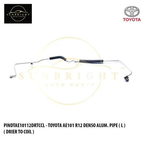 PINDTAE10112DRTCCL - TOYOTA AE101 R12 DENSO ALUM. PIPE ( L ) ( DRIER TO COIL ) 4453 / AM=HS-3353.M