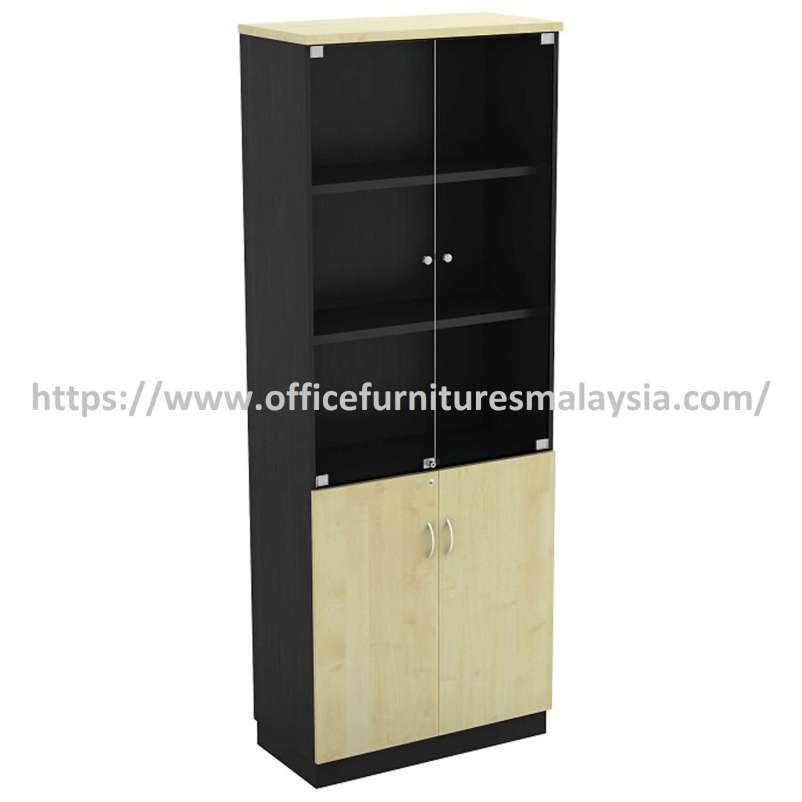 2.67ft Modest High Cabinet Swinging Glass Door OFTYGD21