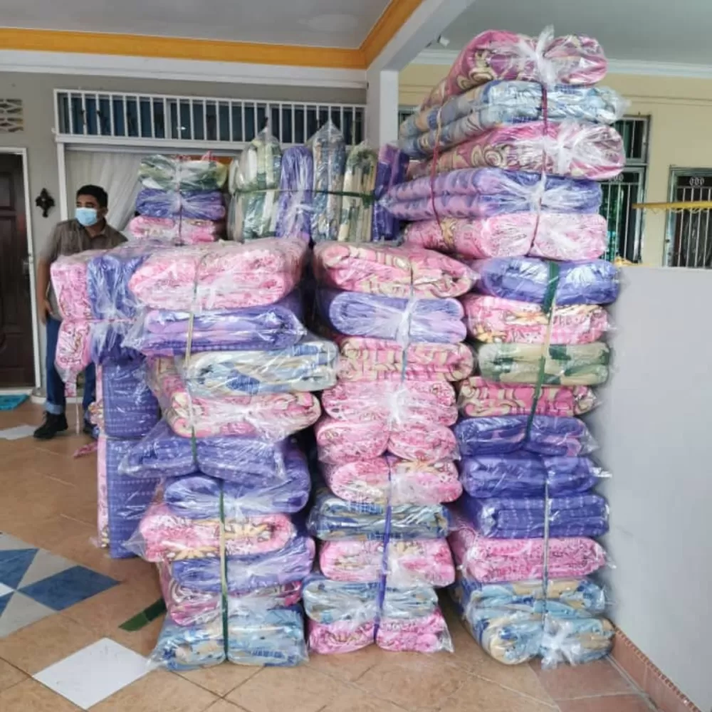 Tilam Murah Gulung Hostel Single bed Mattress Asrama tilam Supplier pembekal tilam Penang Utara 2 inches