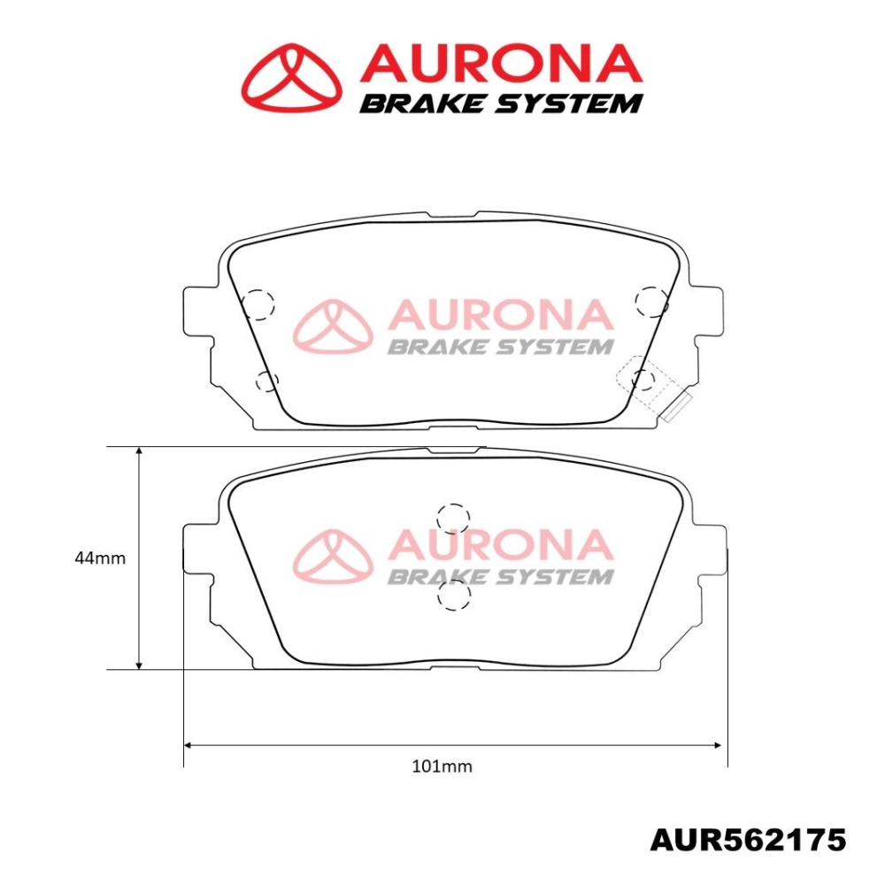 Aurona Brake Pad AUR562175 Rear Citra Rondo Carens