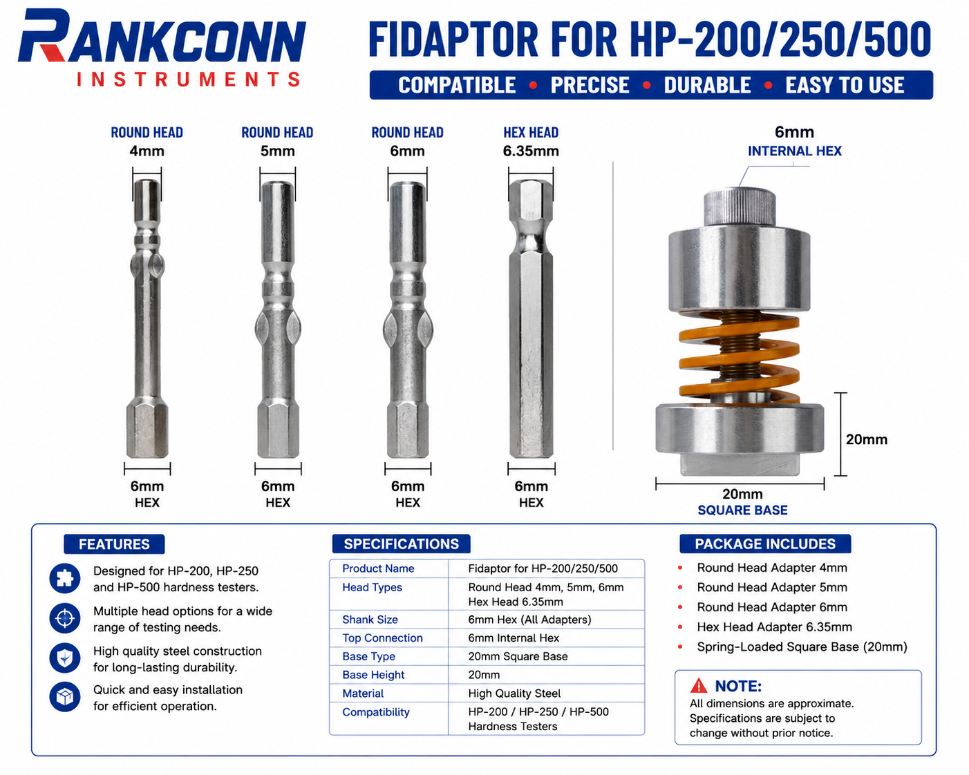 Fidaptor for HP-200/HP-250/HP-500