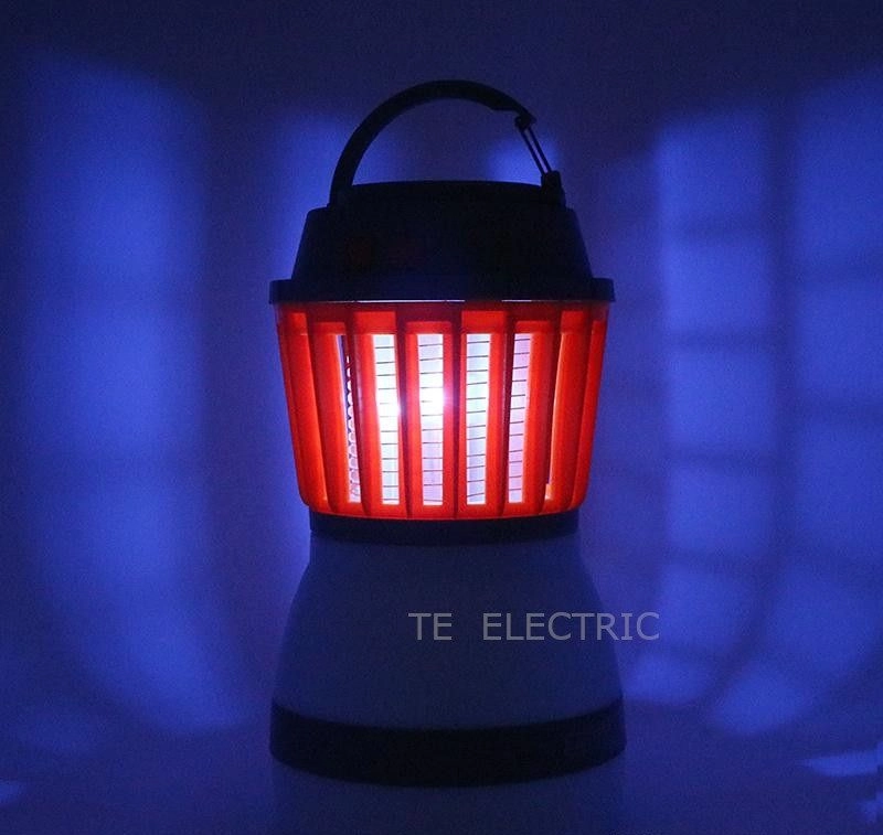 (4 IN 1) PORTABLE LED LIGHT + MOSQUITO KILLER + SOLAR USB CHARGING + RAINPROOF IP67 太阳能户外手提灯+杀蚊灯