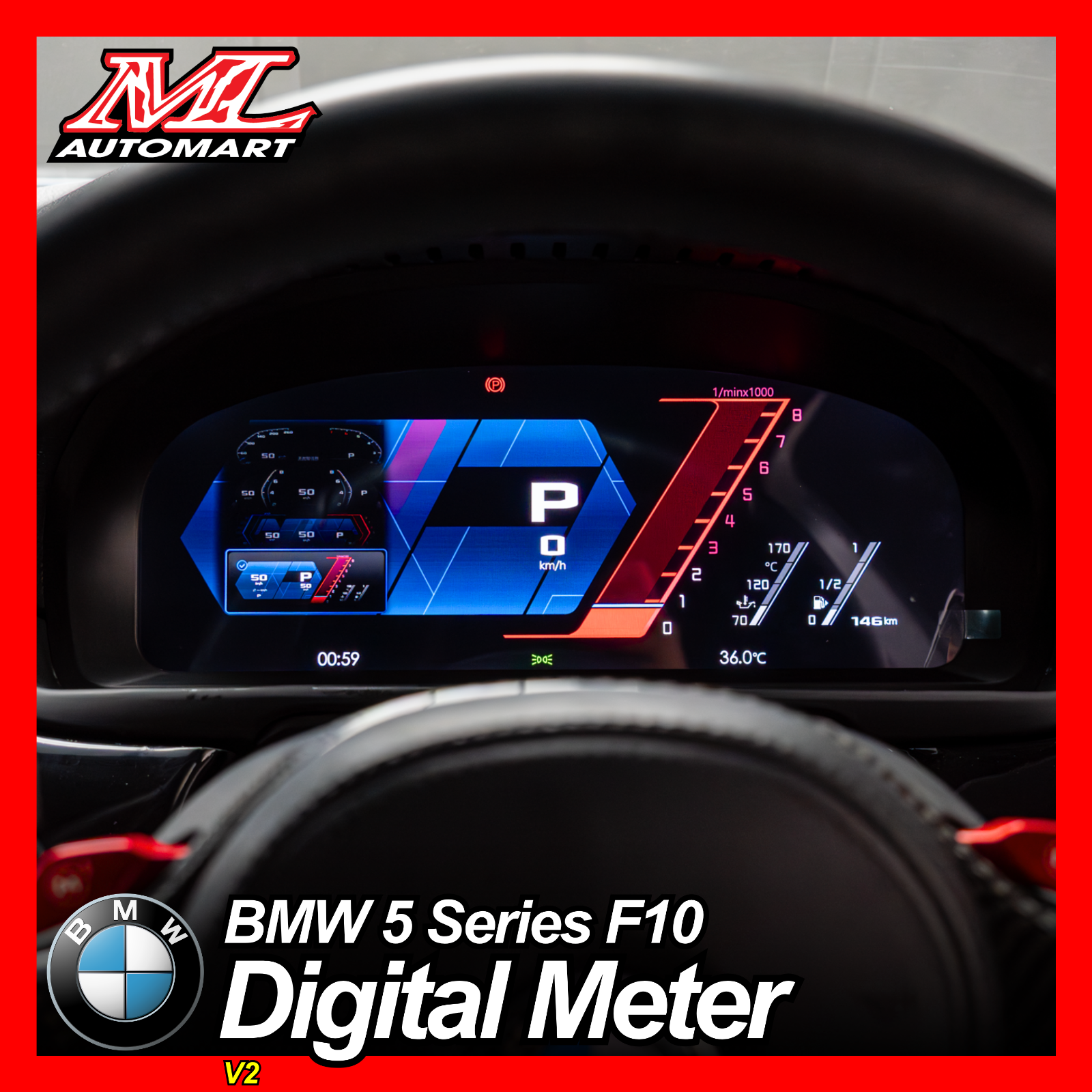 BMW 5 Series F10 Digital Meter V2